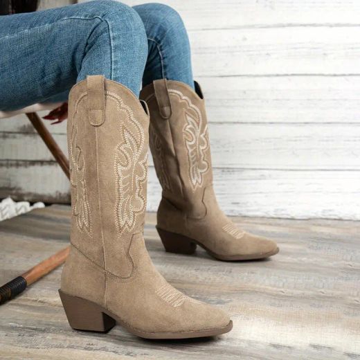 Bota Cowboy Tombi Taupe