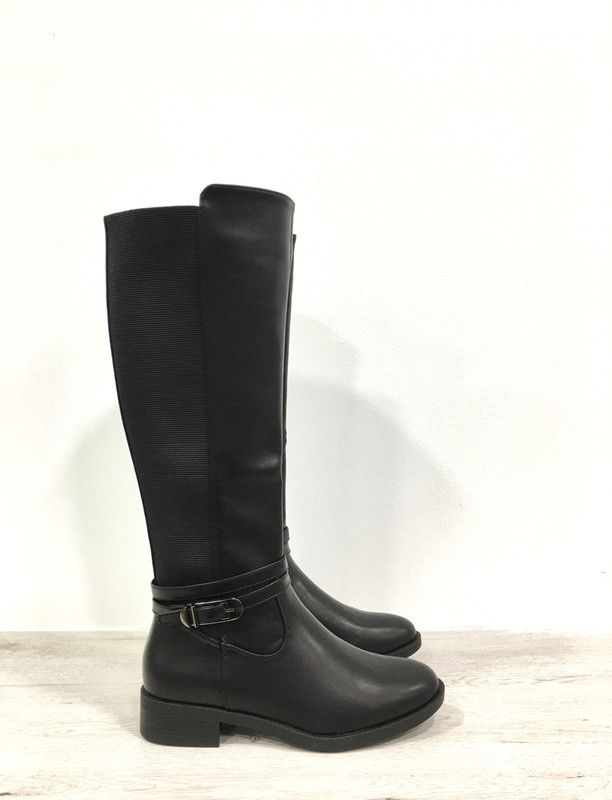 Bota Estilo Hípica Negro — Zapatos Calzados Germans