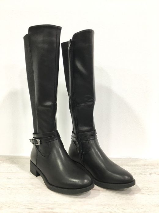 Bota Estilo Hípica Negro