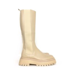 Bottines Hautes Chelsea Beige de la marque Corina REF M1732