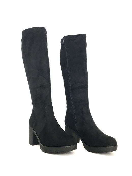 Botas Altas Mujer Con Tacón Negro