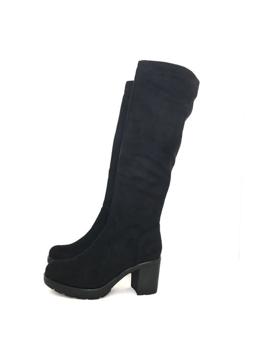 Botas Altas Mujer Con Tacón Negro