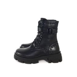Botas Militares Con Tachuelas Negro