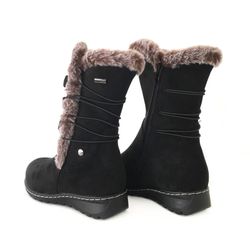 Botas Skinny Forradas Con Pelo Negro
