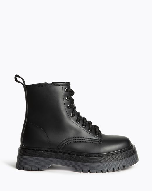 Botín Militar Negro Plataforma marca Corina REF M5860