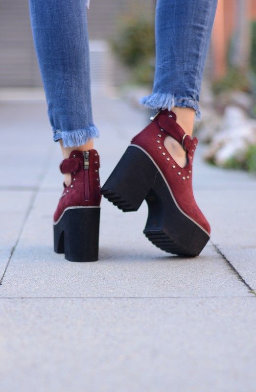 Botín Aura Granate — Zapatos Calzados Germans