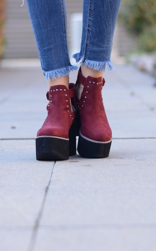 Botín Aura Granate — Zapatos Calzados Germans