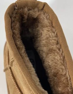 Bottines plates doublées de plateforme camel