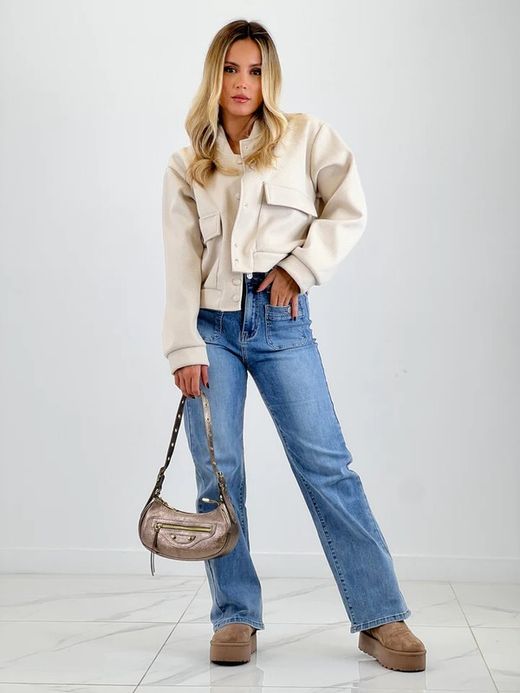 Bota cano baixo forrada com plataforma cinza