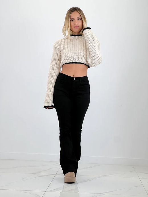 Bota cano baixo forrada com plataforma cinza