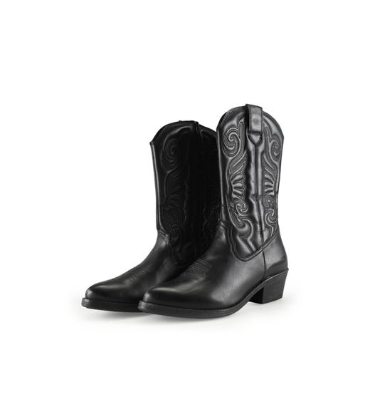 Botte Campero effet cuir noir