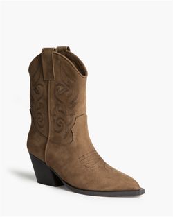 Botín Cowboy Camel con Bordado marca Corina REF. M6760