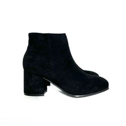 Bottine à Talon Bas Elena Noir