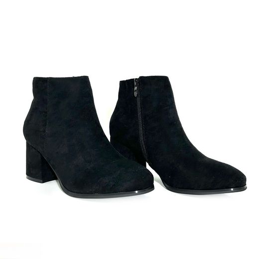 Bottine à Talon Bas Elena Noir