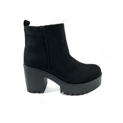 Stivaletto Nero Meral Con Tacco Largo