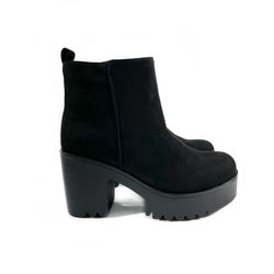 Stivaletto Nero Meral Con Tacco Largo