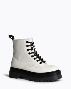 Bottines Militaires Blanches de la marque Corina REF M5860