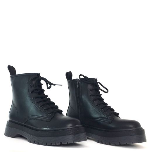 Botín Militar Con Plataforma Negro marca Corina REF M1755A