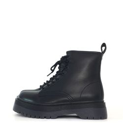 Botín Militar Con Plataforma Negro marca Corina REF M1755A