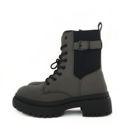 Botines Acordonados Verde Kaki