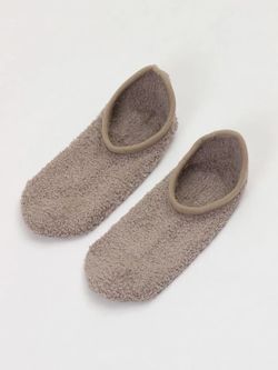 Chaussettes Courtes Doublées Antidérapantes Camel