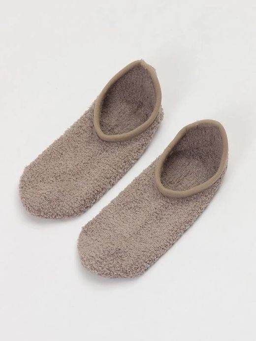 Chaussettes Courtes Doublées Antidérapantes Camel