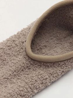 Chaussettes Courtes Doublées Antidérapantes Camel