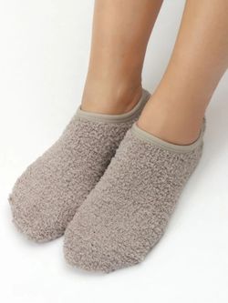 Chaussettes Courtes Doublées Antidérapantes Camel