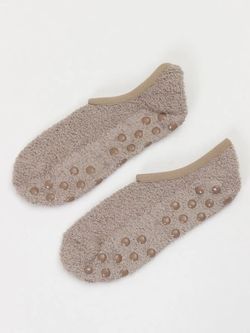 Chaussettes Courtes Doublées Antidérapantes Camel