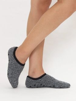 Calcetines Cortos Forrados Antideslizante Gris
