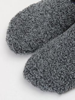 Calcetines Cortos Forrados Antideslizante Gris