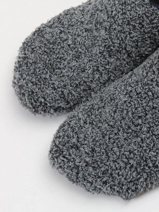 Calcetines Cortos Forrados Antideslizante Gris