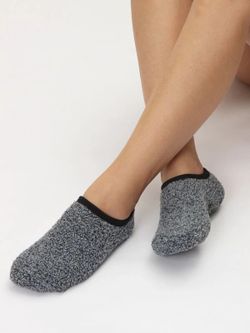 Calcetines Cortos Forrados Antideslizante Gris