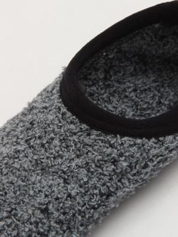 Calcetines Cortos Forrados Antideslizante Gris