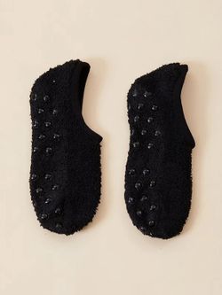 Chaussettes Courtes Doublées Antidérapantes Noir