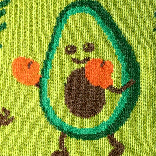 Calcetines Largos De Algodón Con Dibujo De Aguacate