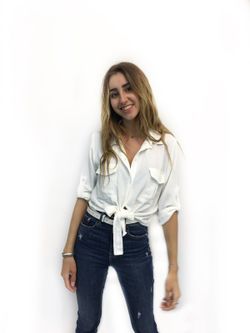 Camisa Nudo Delantero Blanco