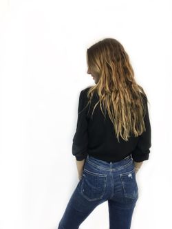 Camisa Nudo Delantero Negro