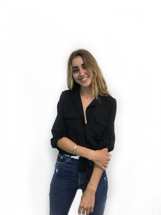 Camisa Nudo Delantero Negro