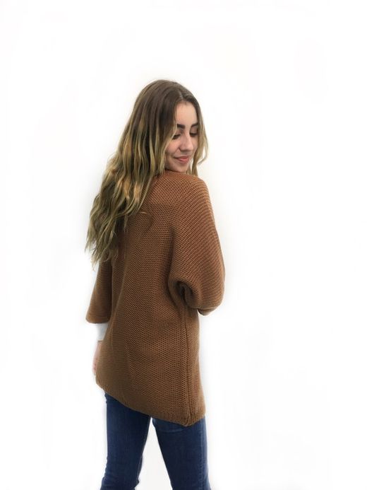 Chaqueta Punto Grueso Camel