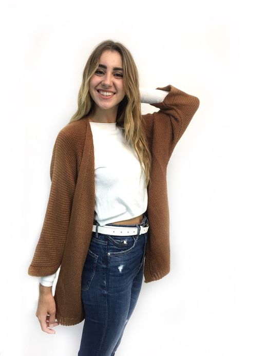 Chaqueta Punto Grueso Camel