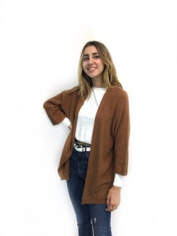 Chaqueta Punto Grueso Camel