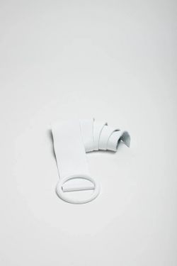 Cintura Da Donna In Pelle Basic Bianca