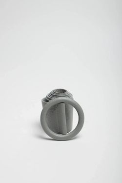 Cinturón De Piel Basic Para Mujer Gris
