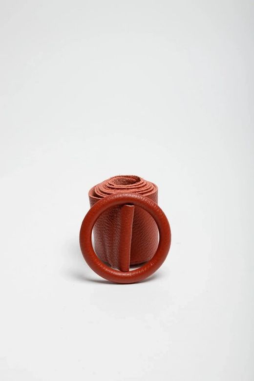 Cinto Básico De Couro Feminino Teja