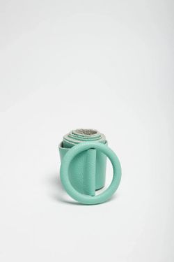 Ceinture Cuir Basique Femme Turquoise