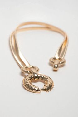 Cinturón Elástico De Fiesta Dorado