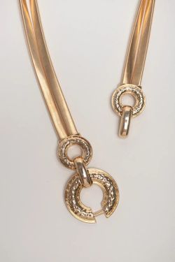 Cinturón Elástico De Fiesta Dorado