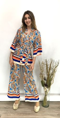 Conjunto Kimono y Pantalón Naranja