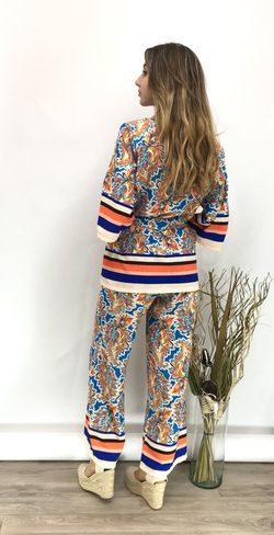 Conjunto Kimono y Pantalón Naranja